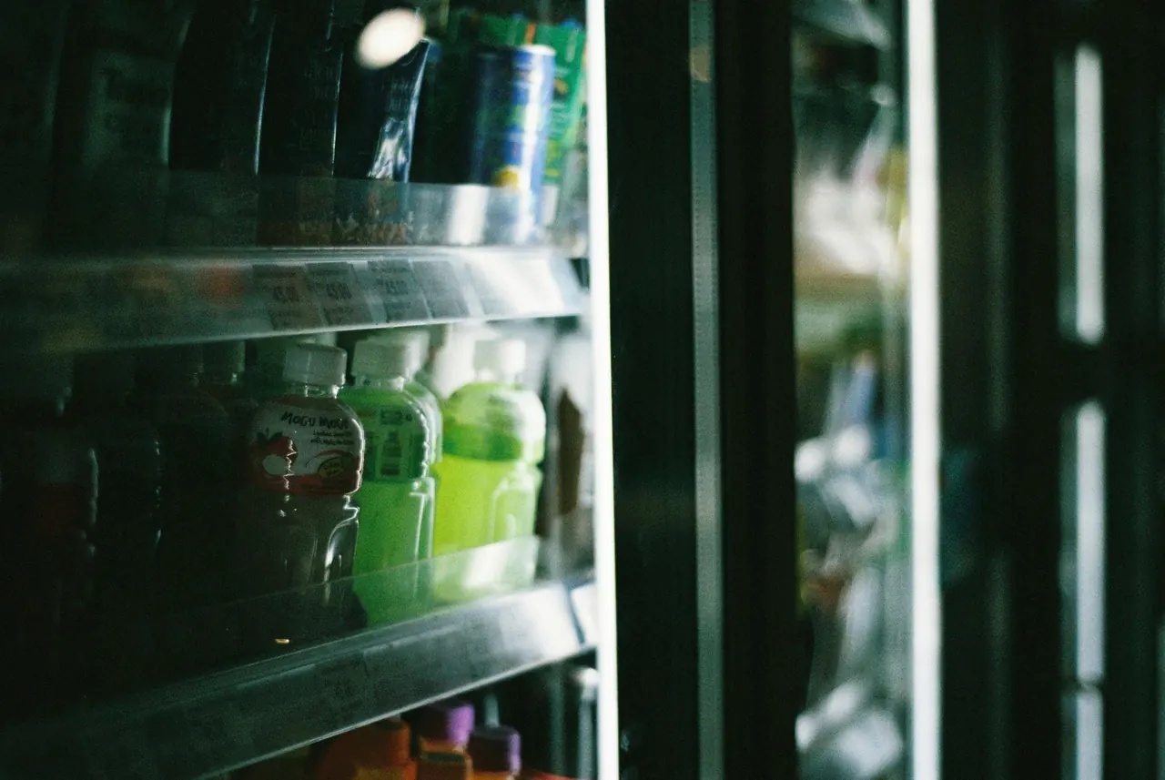 Technician inspecting a refrigerator ice maker